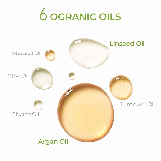 TYMO Argan Hair Oil Spray - Hydrating Natural 6 Blend Oil for Frizzy & Dry Hair, Organic Pure Formula, Daily Use Hair Treatment, Smooth Damaged Ends, Olive Oil & Vitamin E Infused, Pack of 2