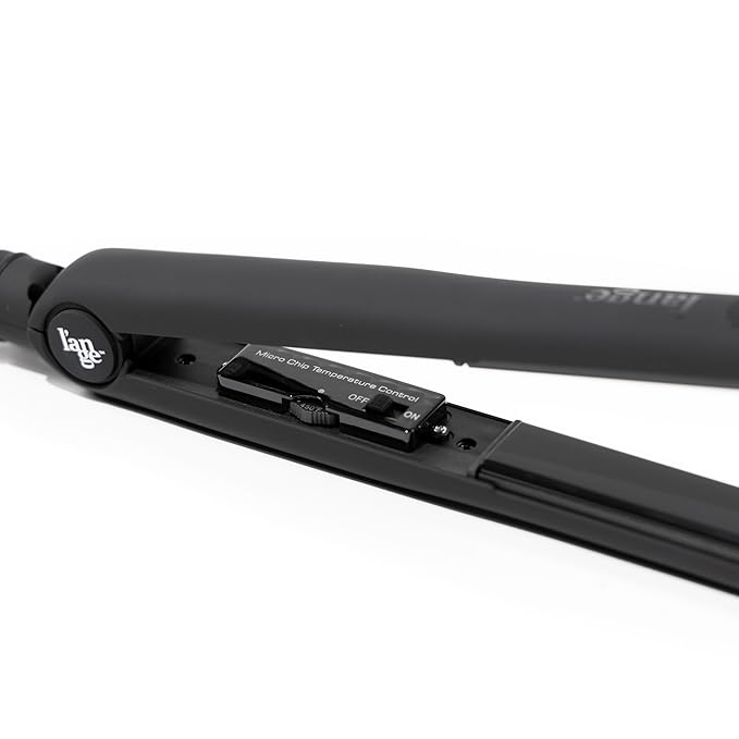 L'ANGE HAIR Aplatir Ceramic 1" Flat Iron | Adjustable Temp & Dual Voltage Hair Straightener | Tourmaline-Infused Plates for Smooth, Frizz-Free Styling | 1 Inch Styling Tool (Black)