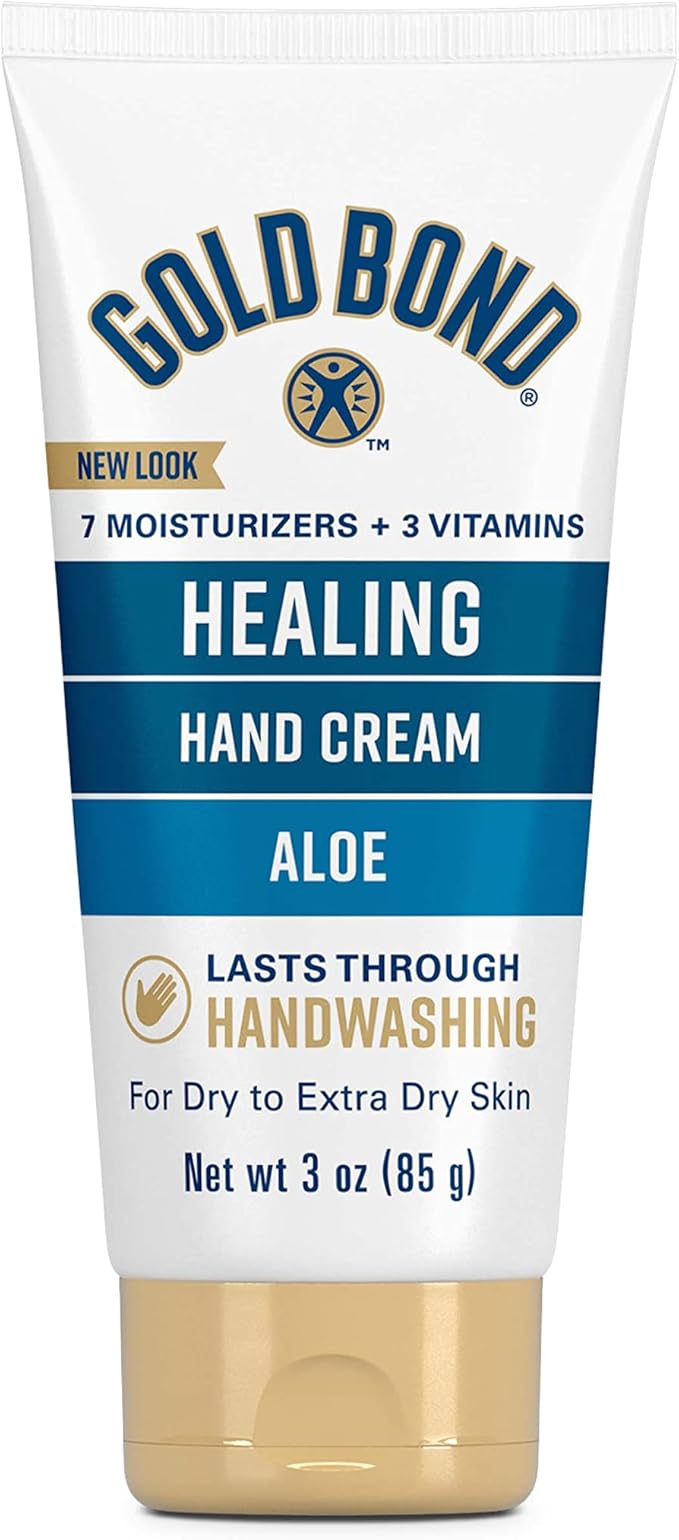 Gold Bond Age Renew Crepe Corrector Body Lotion, Replenishing & Smoothing Formula, 14 oz. & Healing Hand Cream, 3 oz., With Aloe, Moisture That Lasts Through Handwashing
