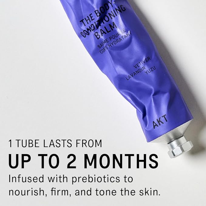 AKT The Body Conditioning Balm 3.4 Fl Oz, Firming Cream, Hydrating Body Balm with Olive Squalane & Lactic Acid, Vegan Moisturizer, Plastic Free, Sc.03 The Onsen, All Genders