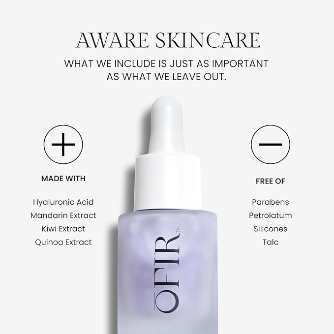 OFIR Bloom Serum Illuminating Gel | Under Eye Brightener Dark Circles Treatment | Lifting Formula With Hyaluronic Acid | Vegan Cruelty Paraben Free Skincare | Hydrating Moisturizer | Lilac 1 Fl Oz