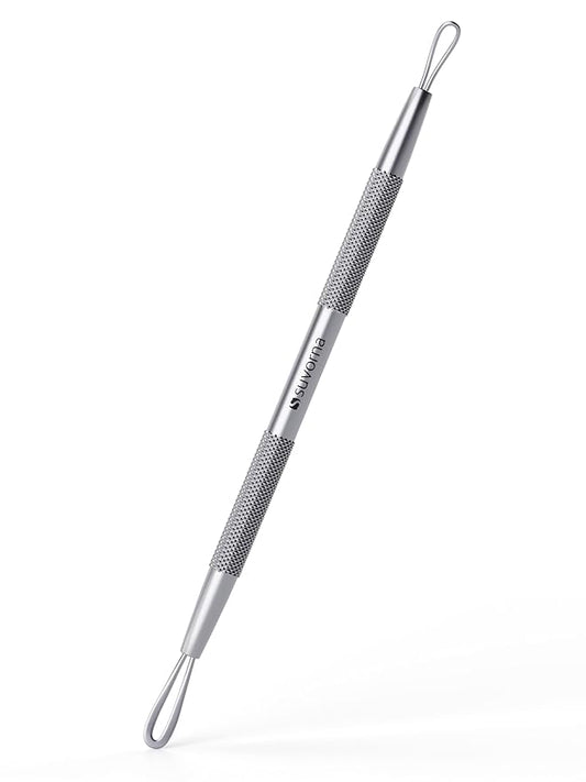 Suvorna White Head Remover for Face, Pimple Extractor, Pimple Popper, Whitehead Remover for Face, Comedone Extractor Tool, Pimple Extractor Tool, Pimple Popper Tool