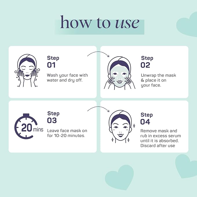 SpaLife We Were Mint to be Friends Duo Minty Facial Masks Set 2-pack - Hydrating, Soothing, and Moisturizing with Natural Mint Scent - Facial Sheet Mask Skin Care - Perfect Valentine Gift Set