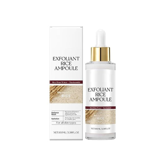 Black and White Rice Peeling Ampoule, Deep Pore Cleansing Soft Exfoliating Face and Body Scrub Dead Skin All Skin Types. (White Rice)