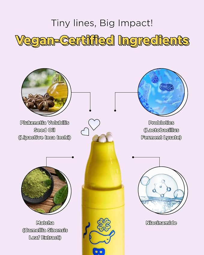 CHASIN' RABBITS Bunny Line Smoother Eye Cream Roller, 0.5 Fl Oz, Eye Serum with Surgical Steel Cooling Stick, Under Eye, Vegan, Korean Skincare