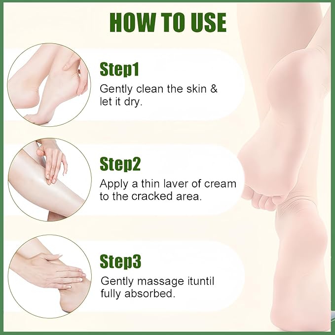 Urea Cream 60 Percent for Feet Maximum Strength, 2 Pack Foot Stick for Cracked Heels and Dry Skin, Softening Calluses with Shea Butter Aloe Jojoba Oil, Heel Repair Stick Balm for Men & Women, 40g Each