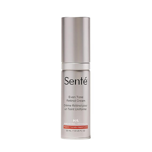 Senté Even Tone Retinol Cream | 0.5% Retinol Combined with HSA & Skin-Firming DSA | Improves Skin Tone, Texture, & Dark Spots | 1.0 Fl Oz