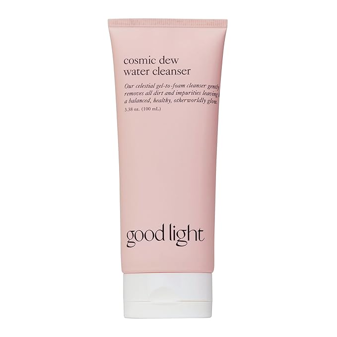 good light Cosmic Dew Water Cleanser. Celestial Gel-to-Foam Face Wash Cleanser. Made with Glycerin and Hyaluronic Acid. Hydrating, Sensitive Skin Safe Korean Skin Care. (3.38 fl oz)