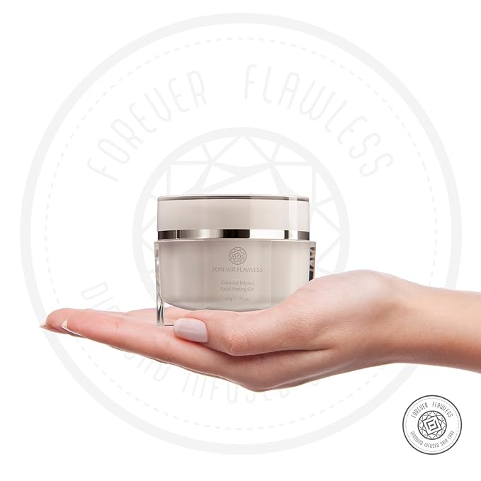 Forever Flawless Diamond Infused Facial Peeling Gel. New & Improved Formula for Best Exfoliation, Microdermabrasion, Purification & Detox for a Flawless, Glowing Skin.