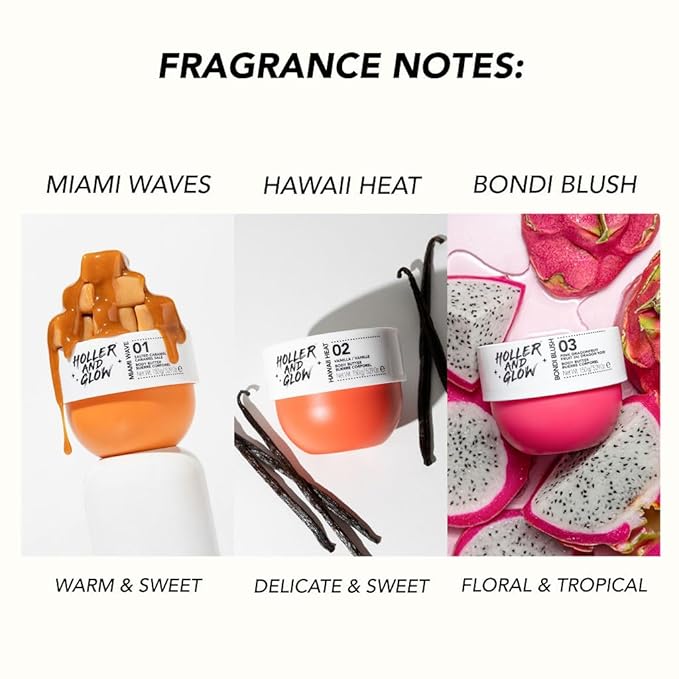 Holler and Glow Bondi Pink Dragonfruit Body Butter For Women, Smells Good, Body Lotion For Extremely Dry Skin, Moisturizing, Nourishing, Shea Butter, Peony, Pink Dragon Scented, 5.29 Oz