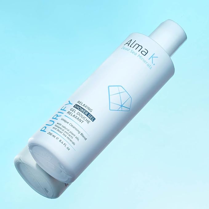 ALMA K Relaxing Shower Gel - Nourishing Women and Men's Body Wash - Skincare with Dead Sea Minerals, Avocado Oil - White Tea and Neroli Scent - 8.4 oz (Pack of 2)