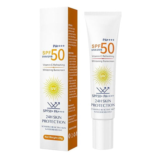 Sunscreen for Face, UV Defense Hydro Calming Sunscreen, SPF 50+, with Vitamin C, Moisturizing Daily Protection for Sensitive Skin, 0.88 Fl Oz