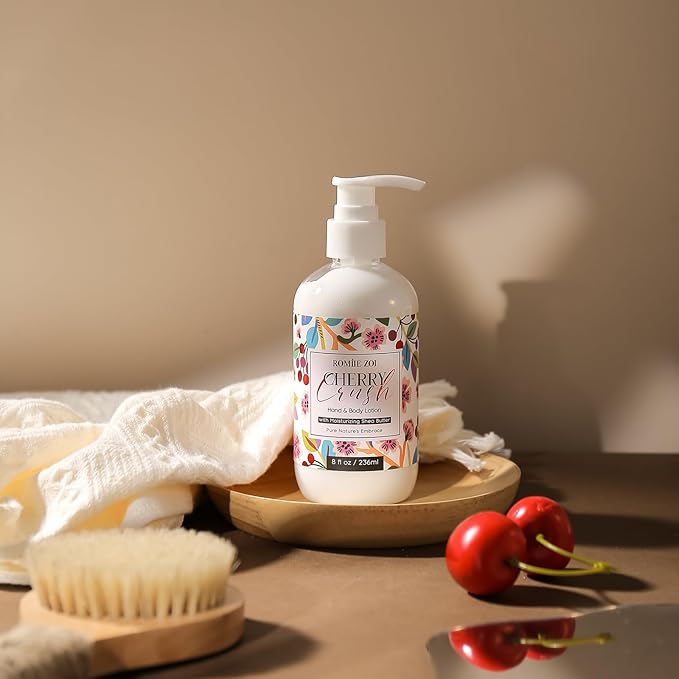 ROMIIE ZOI Daily Hand & Body Lotion with Moisturizing Shea Butter for All Skin Type- Cherry Crush - 236 ML / 8 FL OZ