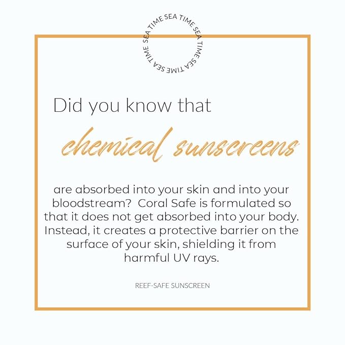 Reef Safe Mineral Sunscreen Travel Lotion SPF 50 - Mexico & Hawaii 104 Reef Act Compliant, Biodegradable, Zinc Oxide, Oxybenzone & Octinoxate Free, Water Resistant, Natural Ingredients, by Coral Safe