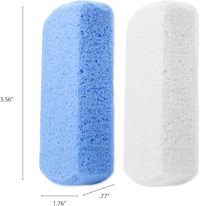 Earth & I Foot Stone Pumice 2 Grits 4pcs: Heel Exfoliator for Feet, Pumice Stone Feet, Heel Scrubber, Pedicure Callus Remover, Pumice Sponge for feet, feet Scrubber, feet Dead Skin Remover, Foot File