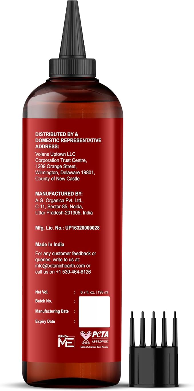 Botanic Hearth Korean Ginseng Hair Oil 6.7 fl oz | Nourishing & Strengthening Hair Growth Oil | Lightweight, Non-Sticky Formula with Natural Oils for Healthy Scalp & Stronger Hair