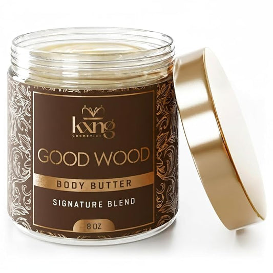 KXNG Shea Butter Moisturizer, Rich Whipped Body Cream for Men, Deeply Nourishing Body Butter for Smooth, Hydrated Skin, Cruelty-Free