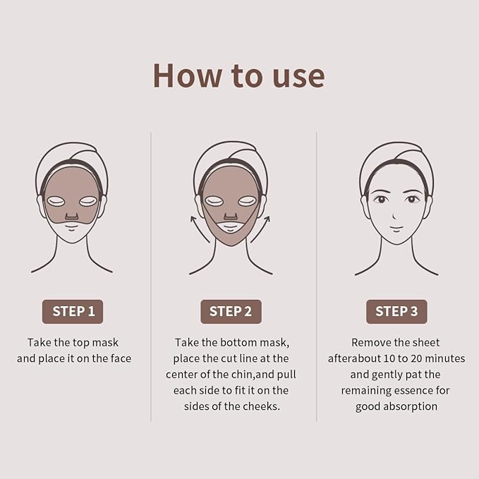 Mediheal Retinol Collagen Ampoule Lifting Mask (4 Counts) for V Line Mask Anti-Aging - Helps Reduce Fine Lines & Wrinkles, and Smoothens Skin