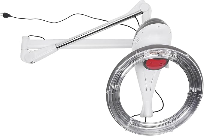 Hair Treatment Machine, 950W Wall Mount Orbiting Rotating Hair Processor for Salon Spa Family, Time Adjustable, Grey