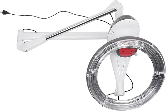 Hair Treatment Machine, 950W Wall Mount Orbiting Rotating Hair Processor for Salon Spa Family, Time Adjustable, Grey