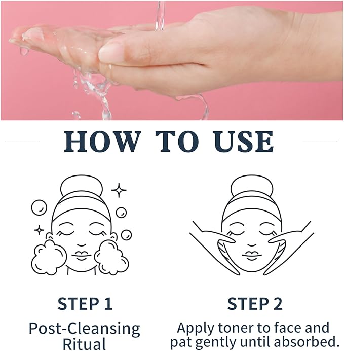 Rose Water Face Toner, Moisturizing & Anti-Aging for All Skin Types (13.5Fl Oz)