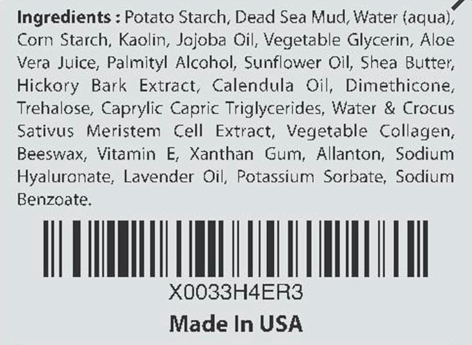 First Botany, 100% Natural Mineral-Infused Dead Sea Mud Mask 8.8oz Stem Cells Facial Treatment Skin Cleanser Pore Reducer Anti Aging Acne Treatment Blackhead Remover Cellulite & Natural Moisturizer
