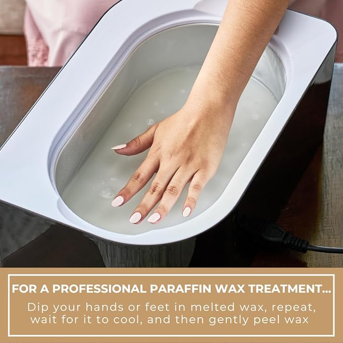 6lb Vanilla Scented Paraffin Wax, Paraffin Wax for Hand and Feet, Use with any Paraffin Wax Machine for Hand and Feet, Paraffin Wax Refills for Paraffin Baths, Parrafin Wax Blocks