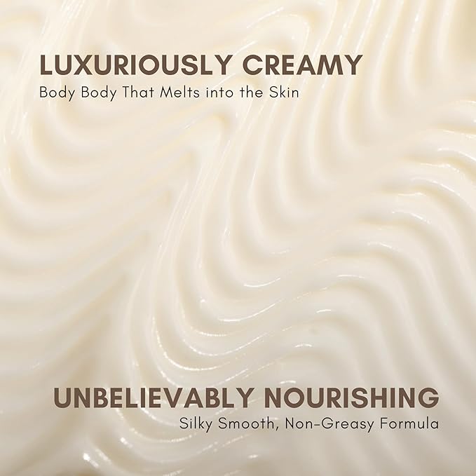 Sweet Almond Body Butter - Vegan and Cruelty-Free Hydrating Moisturizer for Dry Skin, 3.5 oz