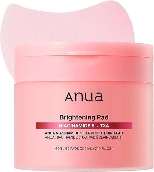 Anua Niacinamide 5 TXA Toner Pads – Hydrating Facial Pad for Even-Looking Skin Tone & Daily Radiance Care, Glow up Under-eye with Tranexamic acid, Korean Skin Care (210ml, 60 Pads)