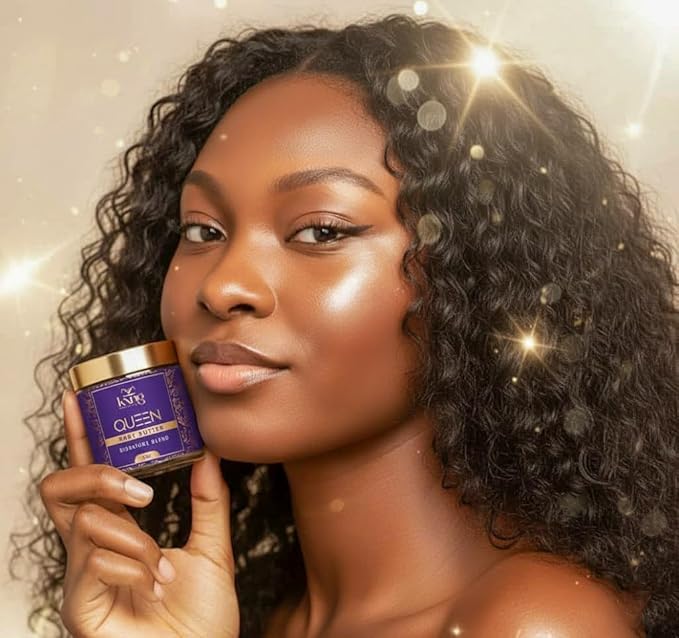 KXNG Cosmetics, Body Butter, Organic Skin Care for Men and Women, Body Moisturizer Lotions and Creams, Raw Shea Butter, Cocoa Butter, Mango, Coconut Oil, Hand, Foot, All Skin Types (Queen)