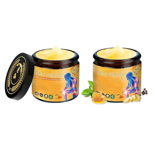 Bee Venom Joint Cream, Bee Venom Cream for Back, Knee, Waist,Back Hand,Feet & Leg Massage Caref. (2)
