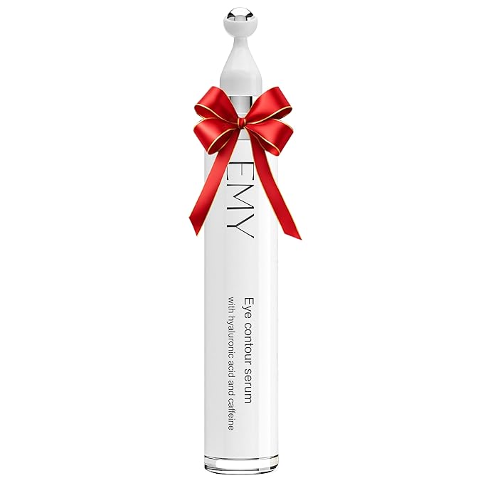 Eye Roller Serum with Caffeine & Hyaluronic Acid Reduces Dark Circles, Puffiness & Fine Lines Cooling Steel Ball Applicator Hydrating Non-Greasy Fast Absorbing For All Skin Types