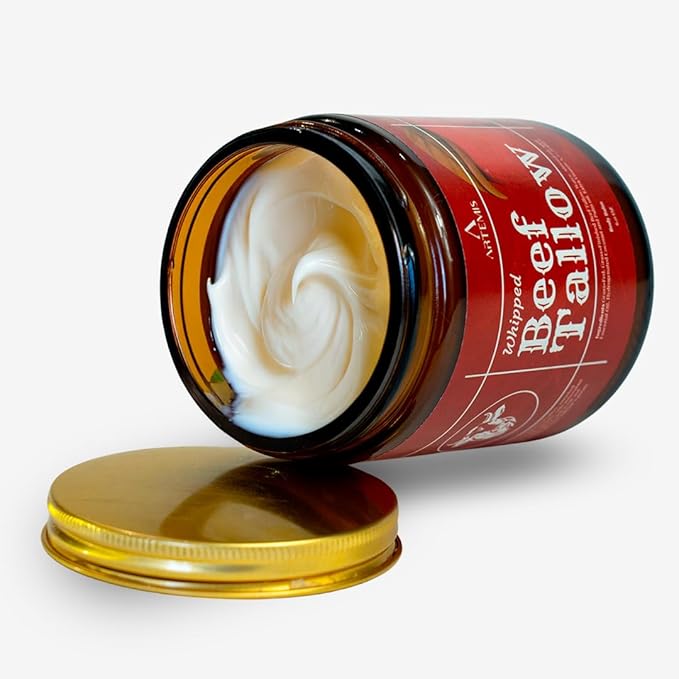 Beef Tallow for Skin - Beef Tallow face and body Balm, Natural Cream, 6 oz (Pack of 1) | Grass-Fed Beef Tallow, All-Natural Moisturizer, Whipped Beef tallow Cream for Smooth Skin, Vitamins A, C, D, E