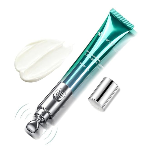 PORCOPE Eye Cream for Dark Circles and Puffiness with Electric Massage Head for People with Severe Eye Bags and Whose Skin Around the Eyes is Prone to Dullness, Dryness and Puffiness(0.7 fl oz/20g)