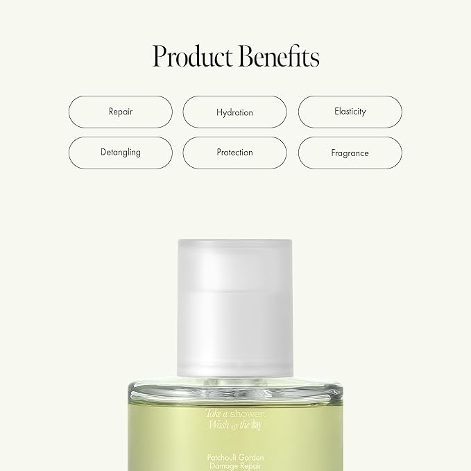 ANILLO Patchouli Garden Damage Repair Hair Essence – Korean Hair Essence Oil for Damaged Hair w/Patchouli Leaf Water, Protein Complex & Amino Acids – Vegan Leave in Hair Serum (50ml / 1.69 fl. Oz)