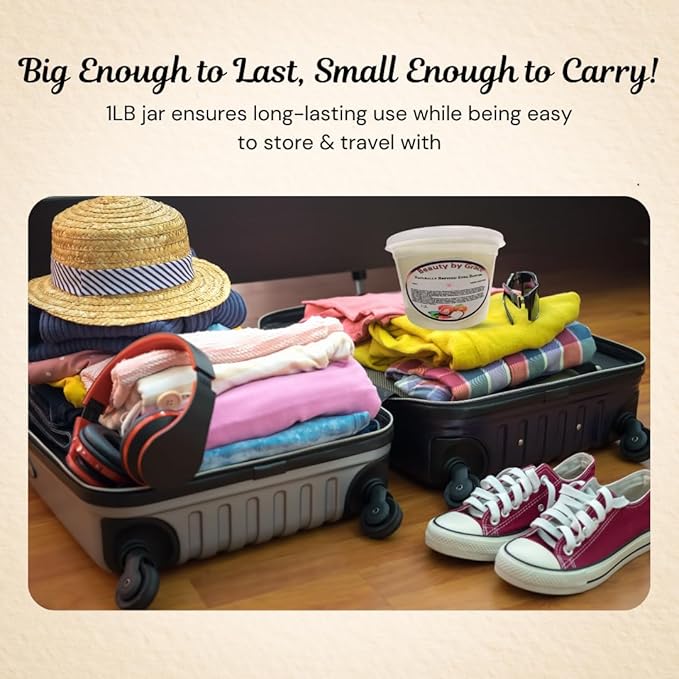 Shea Butter 100% Pure & Natural – Refined Ivory from Ghana, 1 LB – Deep Moisturizing for Skin, Hair, Body Butters, Lotions & DIY Skincare