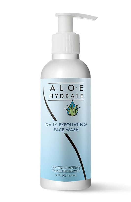 Gentle Exfoliating Face Wash; The Power of Nature Cleanses, Exfoliates, Smoothes & Clear Pores. Aloe vera, Fruit Enzymes, Squalane & Jojoba oil & Ceramide for Clean, Soft & Glowing Skin