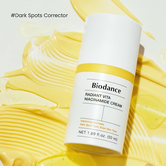 BIODANCE Radiant Vita Niacinamide Cream, Brightening, Dark Spot Correcting Facial Moisturizer, Korean Skincare, Stocking stuffers for teen girls | 1.69 fl.oz, 50ml