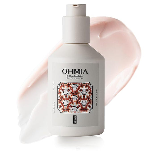 Korean Red Bean Body Lotion - 24-Hour Hydrating Moisturizer for Dry Skin with Peptides & Hyaluronic Acid for Smooth Sensitive Skin Women & Men - Vegan & Cruelty-Free - 8.45 fl oz