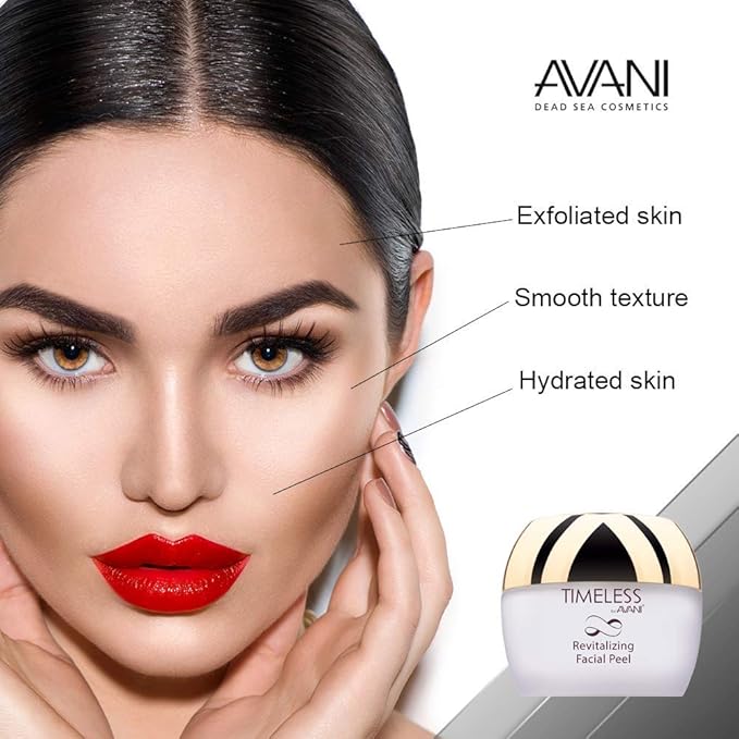 Timeless by AVANI Revitalizing Facial Peel | Enriched with Natural Plant Extracts and Vitamins E & C | Removes Dead Skin Cells, Excess Oil, Dirt, & All Other Impurities - 1.7 fl. oz.
