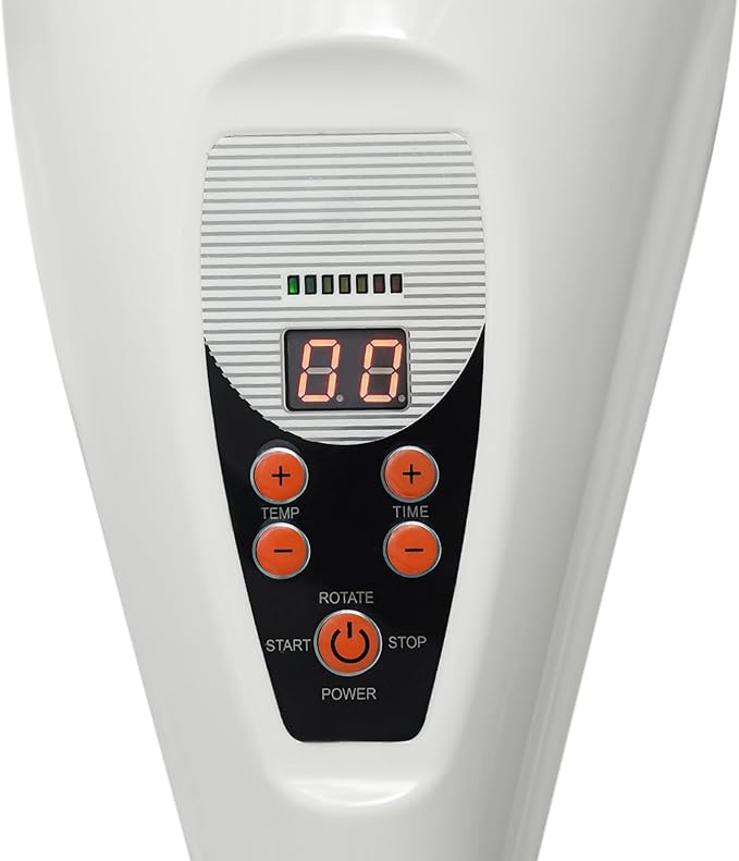 Hair Treatment Machine, 950W Wall Mount Orbiting Rotating Hair Processor for Salon Spa Family, Time Adjustable, White(Style 8)