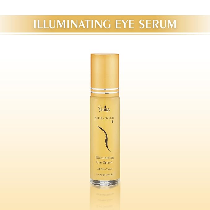 Shira Shir-Gold Illuminating Eye Serum HelpsTo Reduce Fine lines and Dark area around EyesHydrates Eye AreaSuits All Skin Types (10 ML)