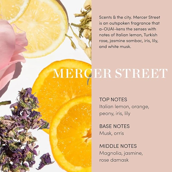 OUAI Medium Hair Shampoo & Conditioner Set, Travel Size - Hydrating Shampoo & Conditioner - With Coconut Oil, Babassu, Kumquat Extract & Keratin - Sulfate, Paraben & Phthalate Free (3 Oz)