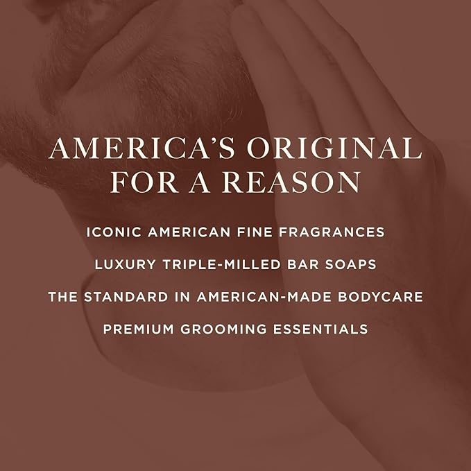 Caswell-Massey RÒS Natural Bar Soap for Men, Moisturizing Body Soap Bar for All Skin Types, Made with Essential Oils & Plant-Based Formula for Soft Skin, Made in USA, 5.8 oz