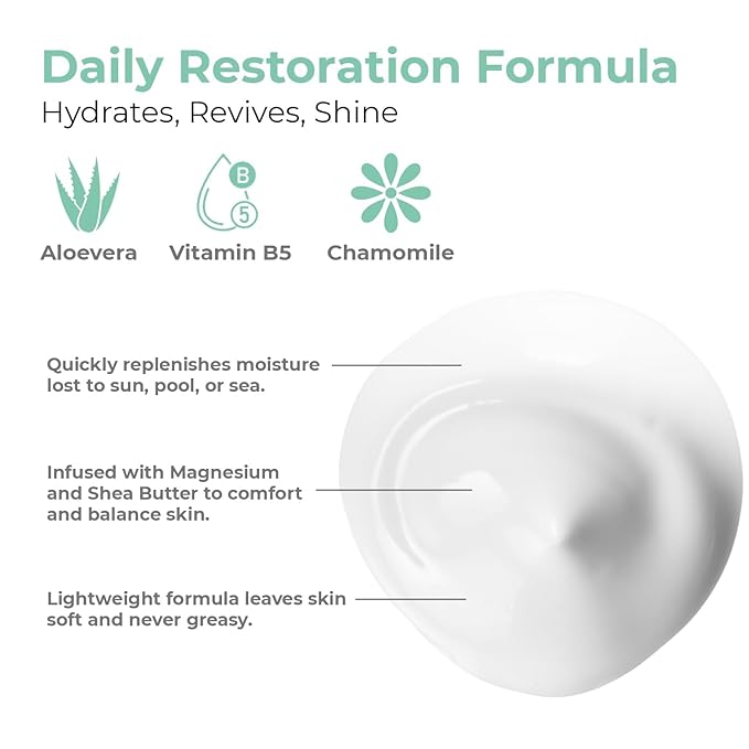 OLIOLI Replenishing Body Lotion 15.2oz | Moisturizing Body Lotion with Aloe Vera, Coconut Oil, Shea Butter & Vitamin E | Hydrating for Sun, Sea & Pool Recovery