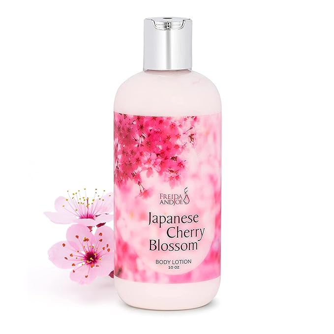 Scented Body Lotion For Women, Deep Moisturizing Cream, Womens Luxury Stocking Stuffers & Fragrance Gifts That Smell Good, 10oz (Japanese Cherry Blossom)