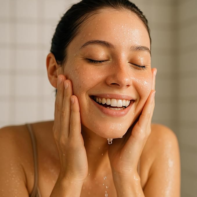 SpaScriptions Turmeric + Vitamin C Foaming Facial Cleanser, pH Balanced, Non Comedogenic, Paraben Free, For All Skin Types, 5 fl oz / 150 mL