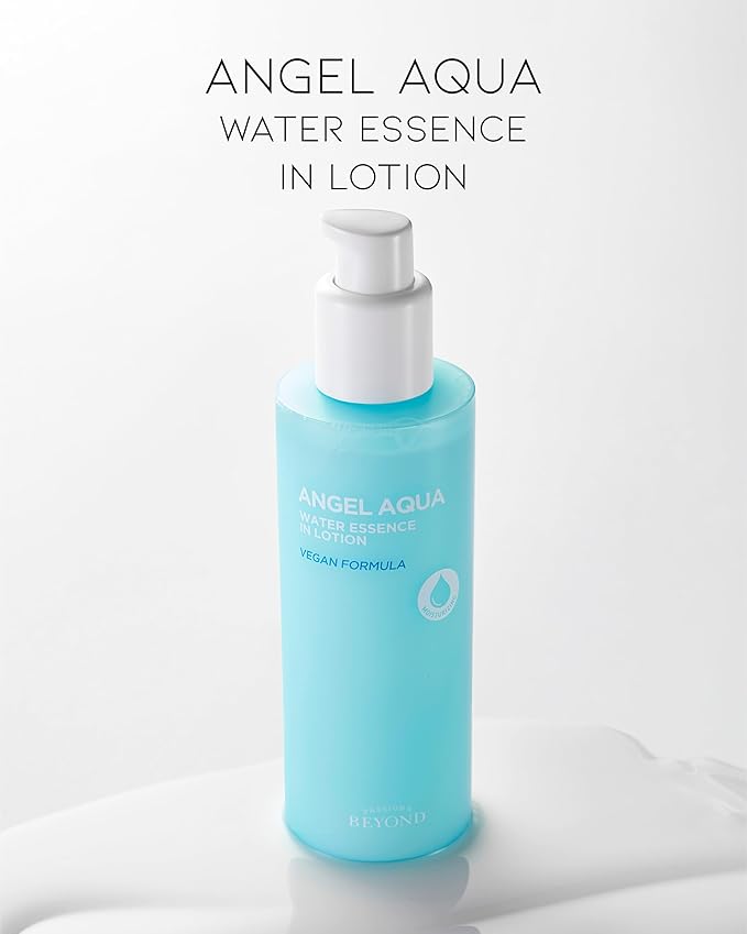 BEYOND Angel Aqua Moisture Lotion (6.8fl oz) - Lightweight, Non-Sticky Moisturizer for Sensitive Skin. Vegan Formula Korean Skin Care Cream. Chervil, Hyaluronic Acid.