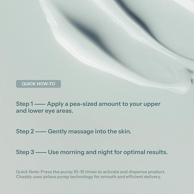 Chaddy Silky Eye Serum + Reusable Eye Mask Combo Pack