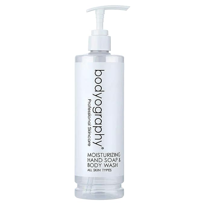 World Amenities Bodyography Blanc Pump Bottle Body Wash & Hand Soap - Body Care Deep Moisture for Dry Skin